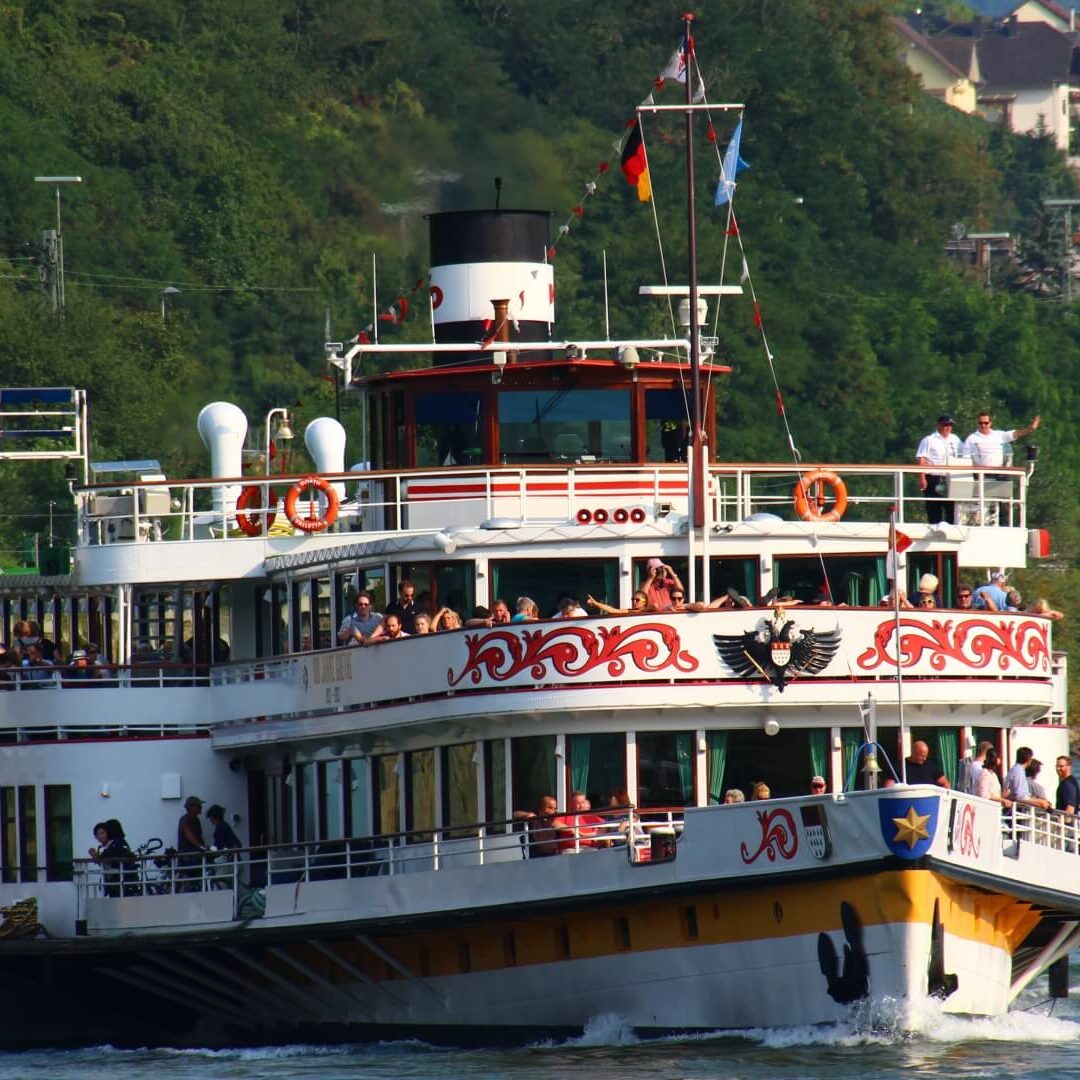 schiff schaufelraddampfer rheinfahrt ausflug